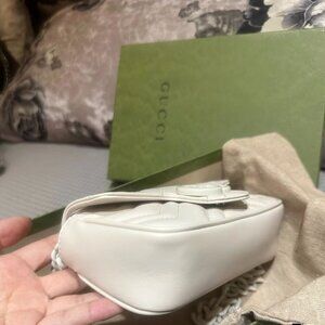 GUCCI Shoulder Bag Waist Bag White
